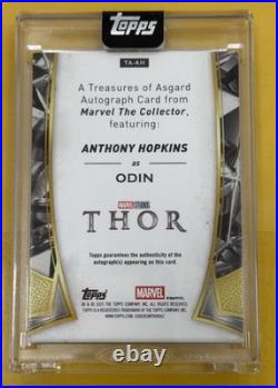 Odin 2025 Topps Marvel The Collector Anthony Hopkins Odin Autograph Orange /25
