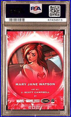 POP 5 None Hotter PSA 8 Mary Jane Watson 2011 Marvel Dangerous Divas Sultry Holo