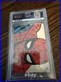 PSA 5 1966 Marvel Super Hero Captain America Card #6 Class Parties Headache