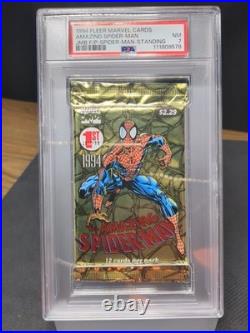 PSA 7? 1994 Fleer Marvel Cards Amazing Spider-Man(Standing)? GradedGeekz