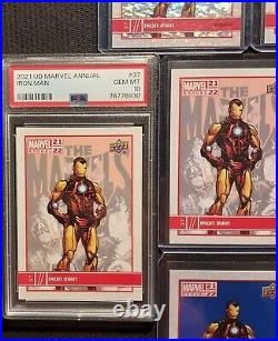 PSA gem mint 10? Iron Man Upperdeck 2021 Annual, plus bonus cards, variants