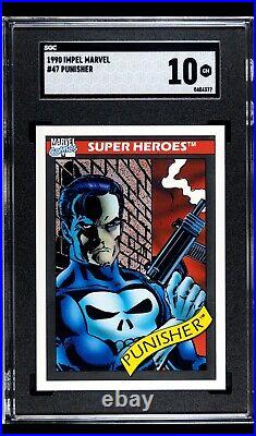 PUNISHER Sgc 10 #47 1990 Impel Marvel Universe Series 1 GEM MINT
