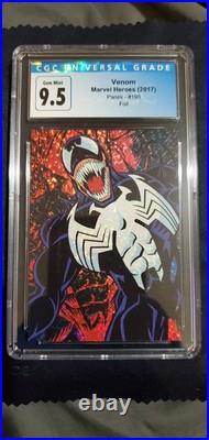 Panini Marvel Heroes Venom Red Ice Foil Rare! PoP 5 OLD Cert 9.5 NEW GEM 10