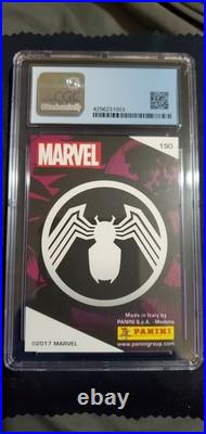 Panini Marvel Heroes Venom Red Ice Foil Rare! PoP 5 OLD Cert 9.5 NEW GEM 10