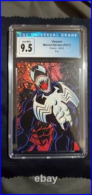Panini Marvel Heroes Venom Red Ice Foil Rare! PoP 5 OLD Cert 9.5 NEW GEM 10