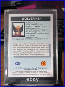 Pristine 1990 Marvel Universe Wolverine Rare Pop 1 Holy Grail! 9.5
