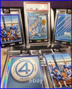 RARE (POP 1)? 2025 Marvel Topps Now Fantastic Four SET? PSA + SSPs +? /75 + Base