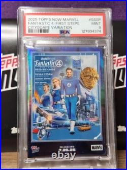 RARE (POP 1)? 2025 Marvel Topps Now Fantastic Four SET? PSA + SSPs +? /75 + Base
