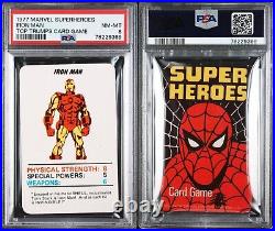 Rare 1977 Marvel Superheroes Iron Man Top Trumps Card Game Psa 8 Nm-mint