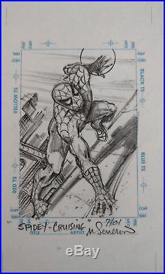 Rare 1998 Marvel The Silver Age Spiderman Sketchagraph Sketch By Marie Severin