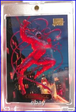 Raw'MINT'Card 1994 MARVEL Masterpieces GOLD FOIL Signature CARNAGE #20? EXC