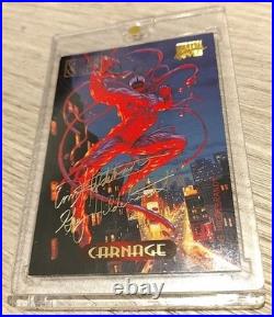 Raw'MINT'Card 1994 MARVEL Masterpieces GOLD FOIL Signature CARNAGE #20? EXC