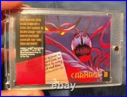 Raw'MINT'Card 1994 MARVEL Masterpieces GOLD FOIL Signature CARNAGE #20? EXC