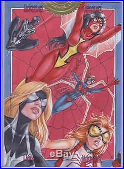 Rhiannon Owens Women of Marvel 2 6 case incentive sketch card