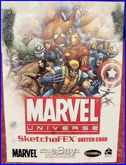 Rittenhouse Marvel Universe Sketch Card Deadpool and Cable! Achilleas Kokkinakis