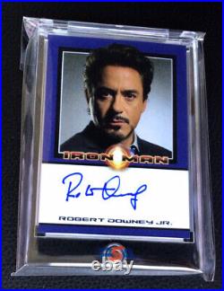 Robert Downey Jr. Autograph SWAU AUTHENTICATED 2008 Rittenhouse Iron Man Rookie