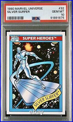 SILVER SURFER PSA 10 #32 1990 Impel Marvel Universe Series 1 GEM MINT