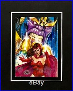 SKETCH CARD THANOS Fully Painted! 2017 Marvel Guardians Of The Galaxy Vol. 2