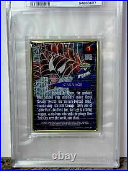 SPIDER-MAN CARNAGE PSA GRADED MINT 9 POP 3 None HIGHER 1996 Metallic IMPRESSIONS