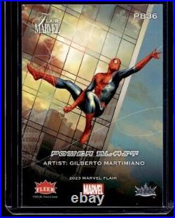 SPIDER-MAN PB36 2023 2024 Upper Deck Marvel Flair POWER BLAST SSP