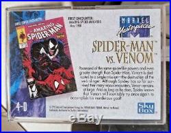 SPIDER-MAN VS. VENOM 4-D MARVEL MASTERPIECES 1992 Etch Rare Vintage Card