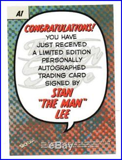 STAN LEE Marvel The Silver Age A1 autograph card 1998 Skybox auto NM FREE SHIP