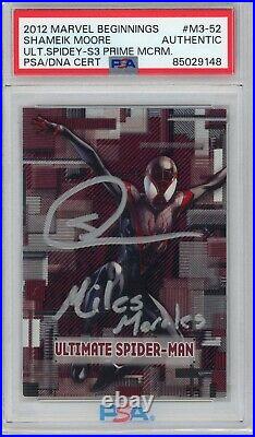 Shameik Moore 2012 Marvel Ultimate Spider-Man M35-52 PSA Autograph Miles Morales