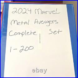 SkyBox 2024 Marvel Metal Avengers Complete Set #1-200 (200 Cards)