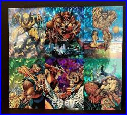 SkyBox Marvel Wolverine 1992 Prism Uncut (6-Card Panel) Excellent Condition