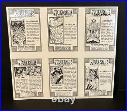 SkyBox Marvel Wolverine 1992 Prism Uncut (6-Card Panel) Excellent Condition