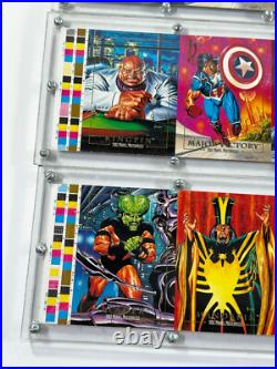 Skybox 1992 Marvel Masterpieces UNCUT SHEETS x6 LOOK cards