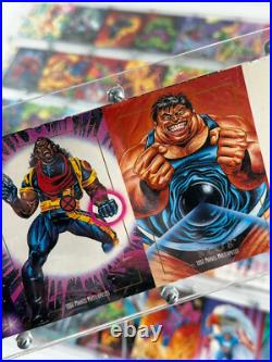 Skybox 1992 Marvel Masterpieces UNCUT SHEETS x6 LOOK cards