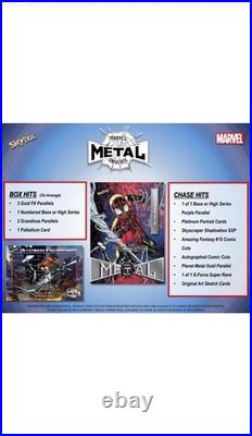 Skybox Marvel Metal Universe Spider-Man Factory Sealed Hobby Box Upper Deck 2021