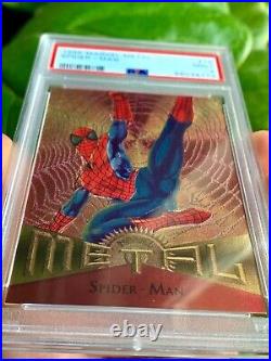 Spider-Man 1995 Marvel Metal #78? PSA 9 MINT? Beautiful Detail