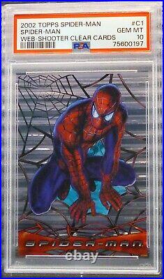 Spider-Man 2002 Topps Spider-Man The Movie #C1 Web Shooter PSA 10 GEM MINT POP 3