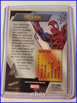 Spider-Man 2022 UPPER DECK MARVEL METAL UNIVERSE #64 RETRO GOLD FX PARALLEL