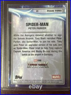 Spider-Man 2025 Topps Chrome Marvel Studios Red & Black Lava Refractor 37/80