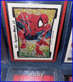 Spider-Man Marvel Comic Cards Vintage Collection #1 Todd McFarlane + PSA 9 MINT