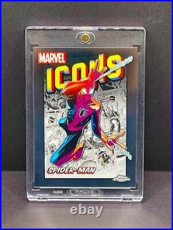 Spider-Man RARE ROOKIE RC ICONS INVESTMENT CARD SSP MARVEL TOPPS CHROME MINT