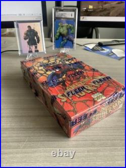 Spider-man 1st Edition Trading Cards Marvel Sealed Box (Sick Holograms?)