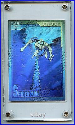 Spider-man Stan Lee Signed Hologram Promo H-1 Card Impel Marvel Comics 1991 Z4
