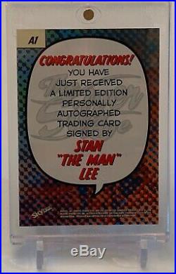 Stan Lee Marvel The Silver Age Skybox Signatures Autograph Auto Card A1