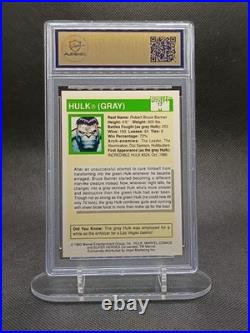 Stan Lee Signed 1990 Marvel Universe Hulk (Gray) #44 AuthentiX 10 Auto L111