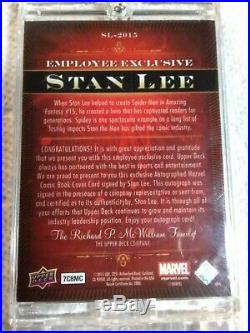 Stan Lee signed 2015 upper deck employee exclusive marvel card vhtf masterpiece