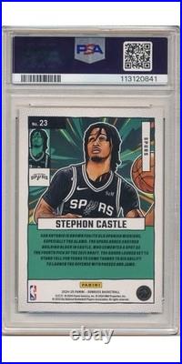Stephon Castle 2024/25 Panini Donruss Rc Net Marvels Gold #04/10 Psa 10 Gem Mint