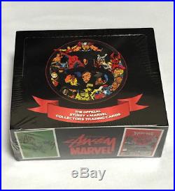 Stussy x Marvel comics Official Collaboration Trading Card set 16packs Rare 2011