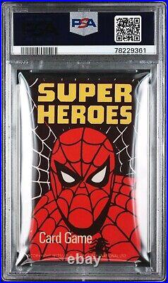 Super Rare 1977 Marvel Superheroes Spider-man Top Trumps Card Game Psa 9 Mint