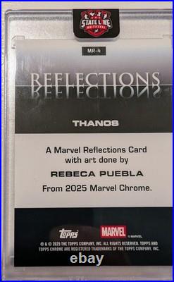 THANOS 2025 Topps Chrome Marvel Reflections Kaleidoscope MR-4 /25 SSP Rare