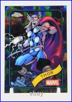 THOR 2025 MARVEL Topps Chrome Sapphire BLACK /10. GORGEOUS. GRADE ItT