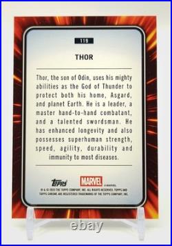 THOR 2025 MARVEL Topps Chrome Sapphire BLACK /10. GORGEOUS. GRADE ItT